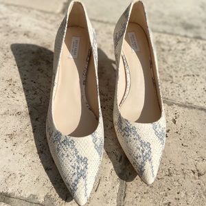 Cole Haan snakeskin kitten heels. Size 8.5. Never worn